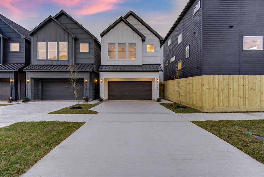 Welcome to Fox Street Grove! Private oversized driveways and 2-car garages. No HOA, no management fee, no shared driveway! This is the LAST DEVELOPMENT of this kind in East Downtown after changes to City of Houston's building regulations passed in November 2023 (future projects will all be shared driveways).