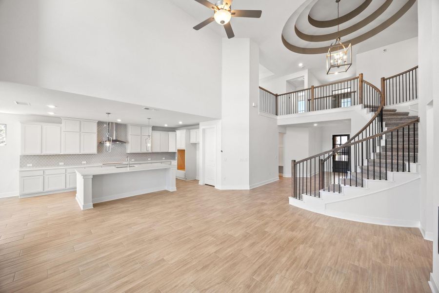 Furnished interior view inside a new home in Parmer Ranch, Georgetown (Image 5).