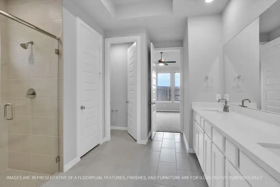 Furnished interior view inside a new home in River Ranch 55', Dayton (Image 7).