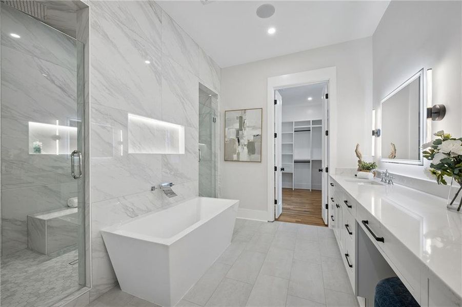 Furnished interior view inside a new home in , Atlanta (Image 22).