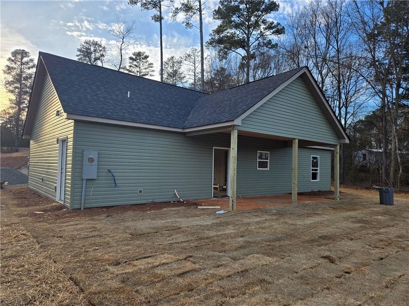Exterior details and patio area of a home in , Lavonia (Image 8).