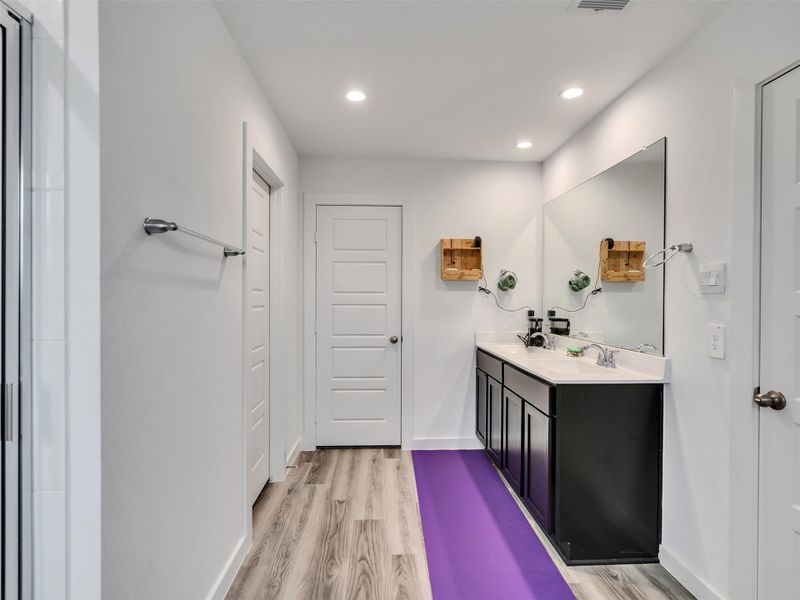 Master Bath with double sink