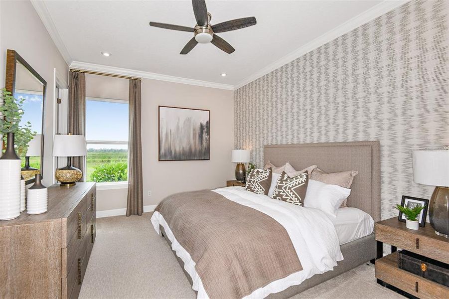 Furnished interior view inside a new home in Esplanade at Skye Ranch, Sarasota (Image 16). Furnished interior view inside a new home in Esplanade at Skye Ranch, Sarasota (Image 16).