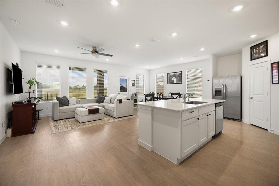 Furnished interior view inside a new home in Mobberly Farms, Pilot Point (Image 11).
