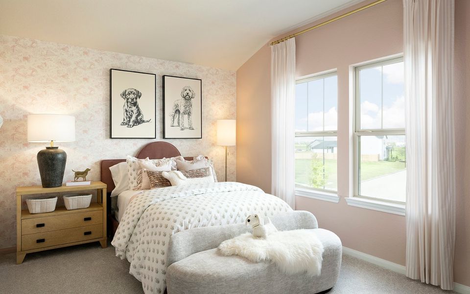 Representative furnished interior of a home built from the Lantana by Brookfield Residential in Elyson, Katy (Image 12).