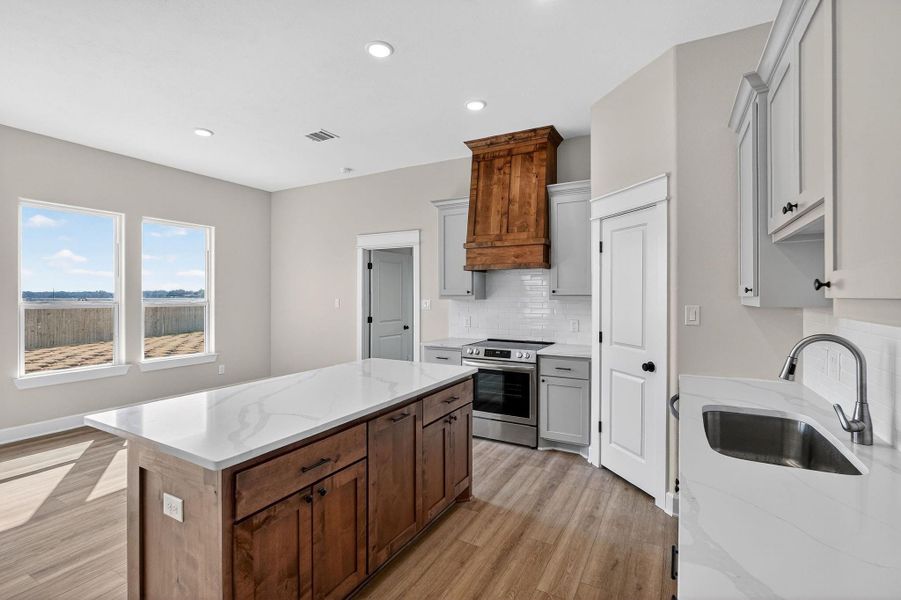 Furnished interior view inside a new home in , Snook (Image 11).