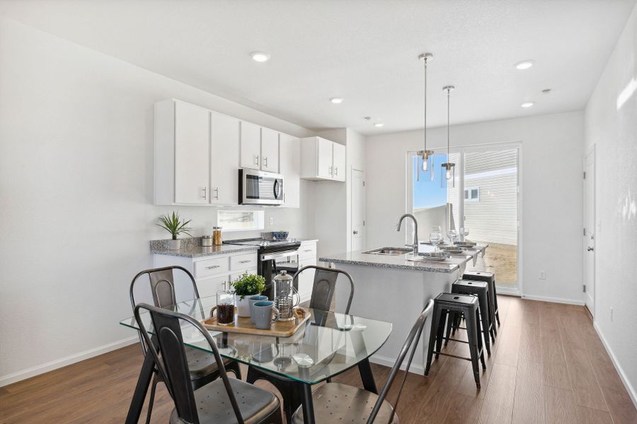 Furnished interior view inside a new home in Green Valley Ranch, Aurora (Image 10). Furnished interior view inside a new home in Green Valley Ranch, Aurora (Image 10).