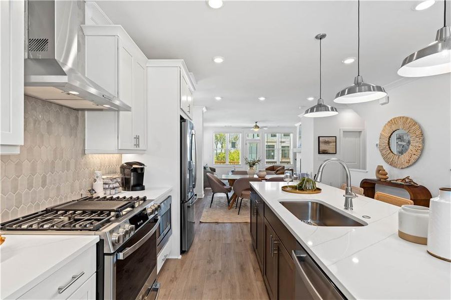 Furnished interior view inside a new home in Palisades Townhomes, Cumming (Image 6).