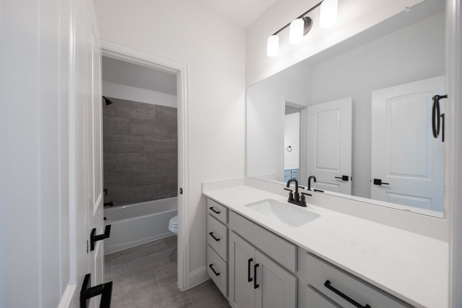 Furnished interior view inside a new home in Treeline, Justin (Image 8).