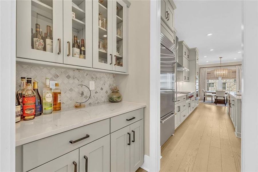 Furnished interior view inside a new home in Manning on the Square, Alpharetta (Image 19).