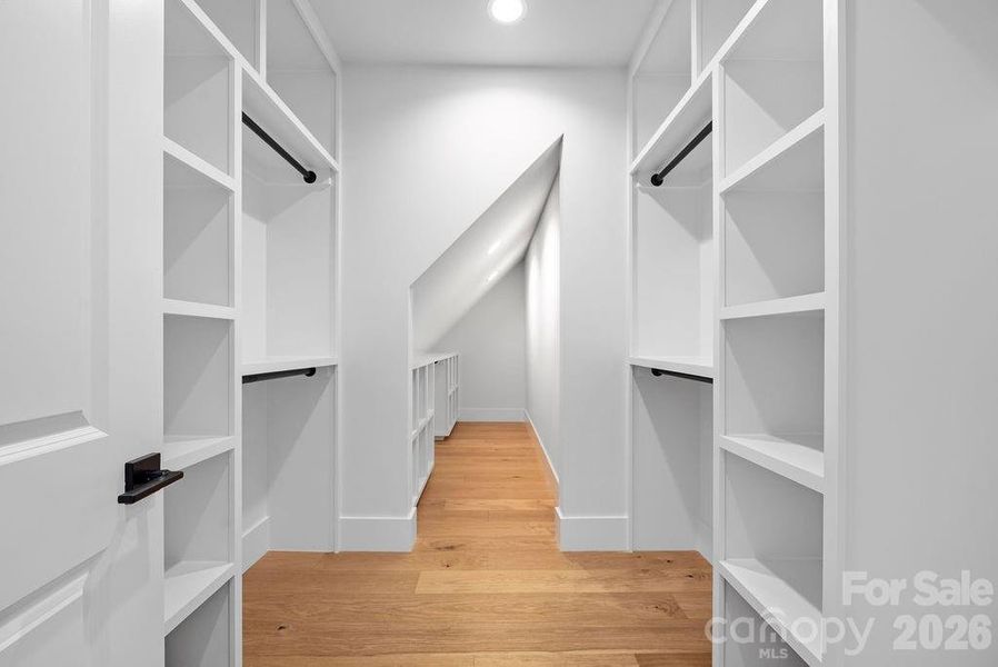 Primary walk-in closet.