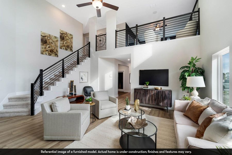 Furnished interior view inside a new home in Caney Mills, Conroe (Image 8).