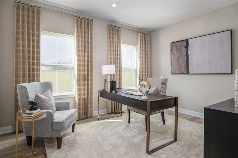 Representative furnished interior of a home built from the Saint Lawrence by Ryan Homes in Muirwood, Murfreesboro (Image 14).
