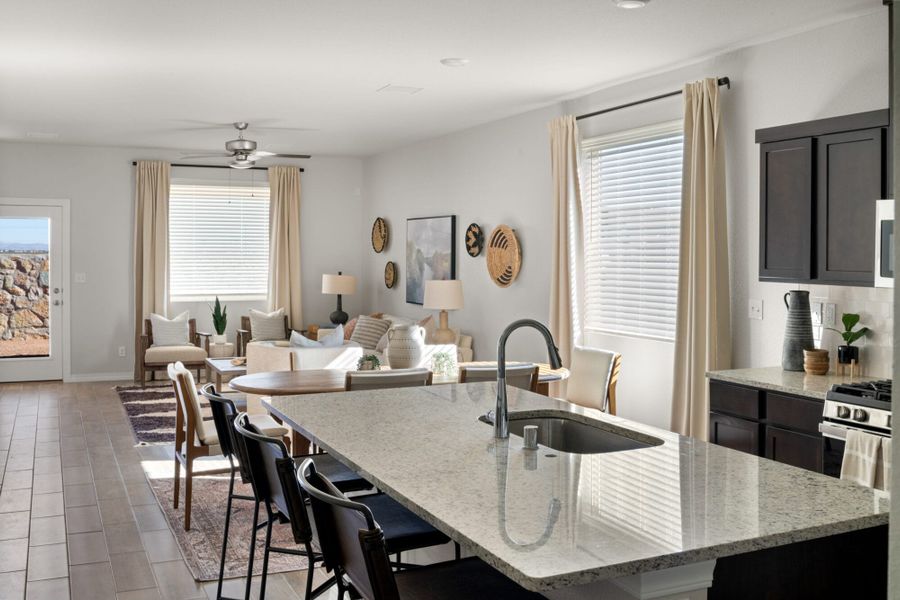 Representative furnished interior of a home built from the Ocotillo by View Homes in Summer Sky, El Paso (Image 25).