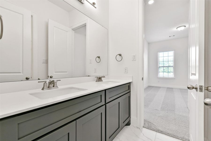 Furnished interior view inside a new home in , Manvel (Image 19).