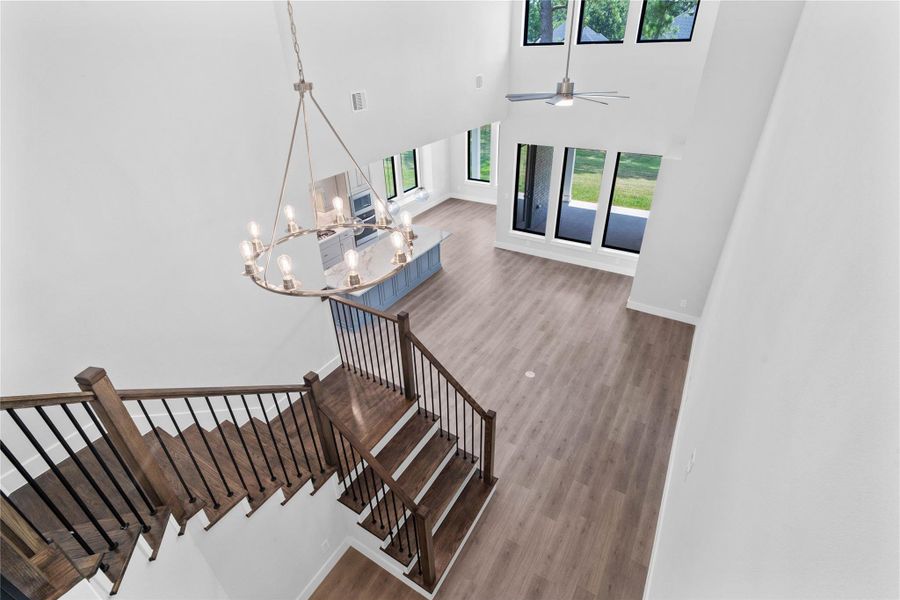 Head upstairs and enjoy the ample natural lighting from the high ceilings and entryway -- game room, spacious secondary bedrooms, and bathroom for family and guests.