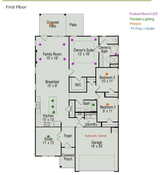 2D floor plan layout of this home in Stratford Station, Lebanon, TN (Image 4). 2D floor plan layout of this home in Stratford Station, Lebanon, TN (Image 4).