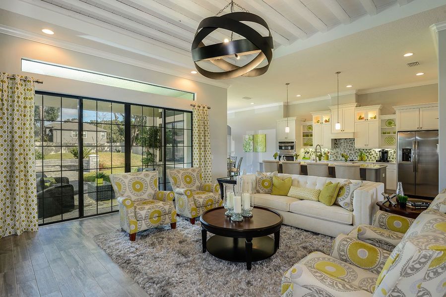 2D floor plan layout for the Carrington I by Mobley Homes in Sunset Estates, Lutz, FL (Image 5).