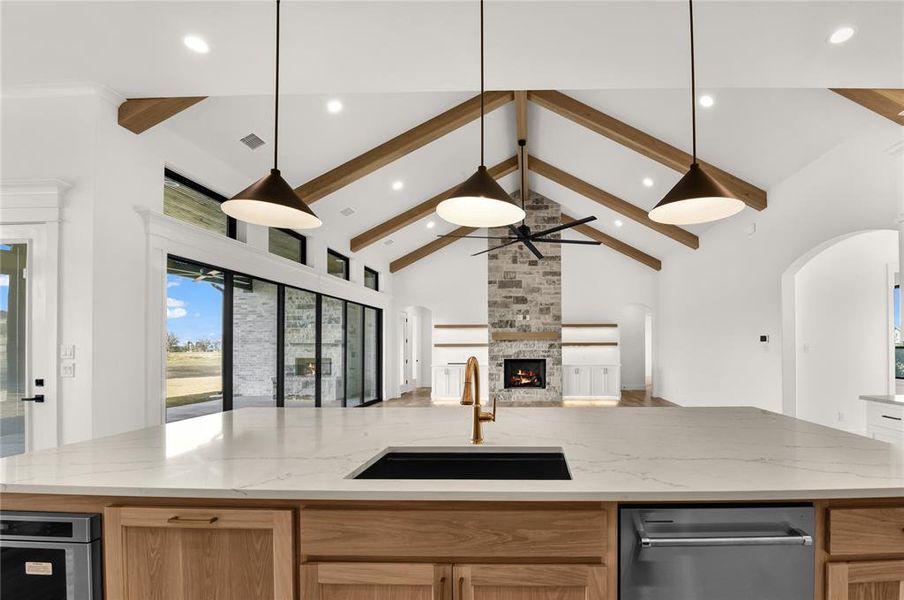 Furnished interior view inside a new home in , Aledo (Image 5).