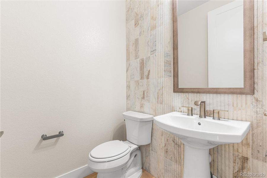 Furnished interior view inside a new home in Luxe at The Canyons, Castle Pines (Image 19).