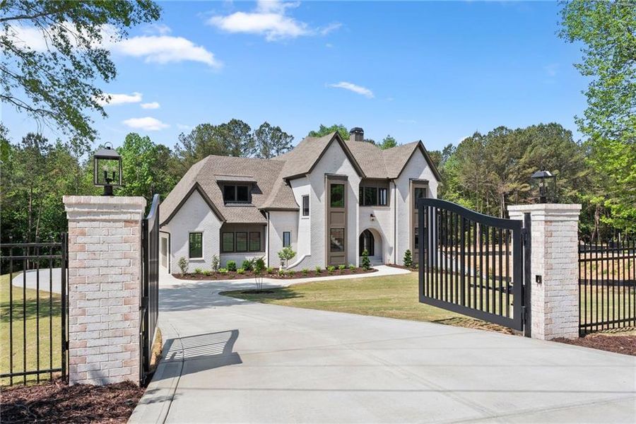 Front exterior of a new home in , Flowery Branch, GA, highlighting curb appeal (Image 27).