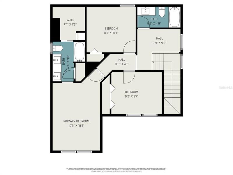 2D floor plan layout of this home in , Sanford, FL (Image 6).