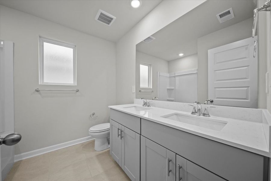Furnished interior view inside a new home in Village at White Pine, Pendleton (Image 7).