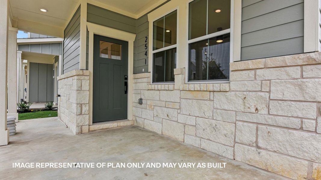 Exterior details and patio area of a home in Avery Centre, Round Rock (Image 28).
