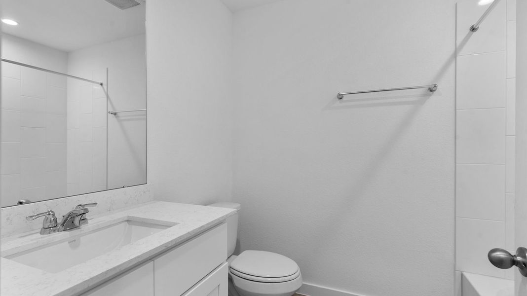 Furnished interior view inside a new home in Watermark, Alvin (Image 7).