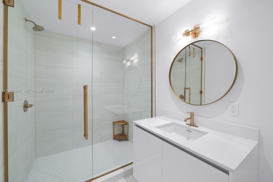 Furnished interior view inside a new home in , Miami (Image 39).