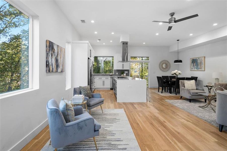 Furnished interior view inside a new home in , Atlanta (Image 13). Furnished interior view inside a new home in , Atlanta (Image 13).