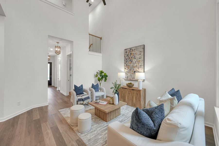 Furnished interior view inside a new home in Woodforest Townhomes, Montgomery (Image 11).