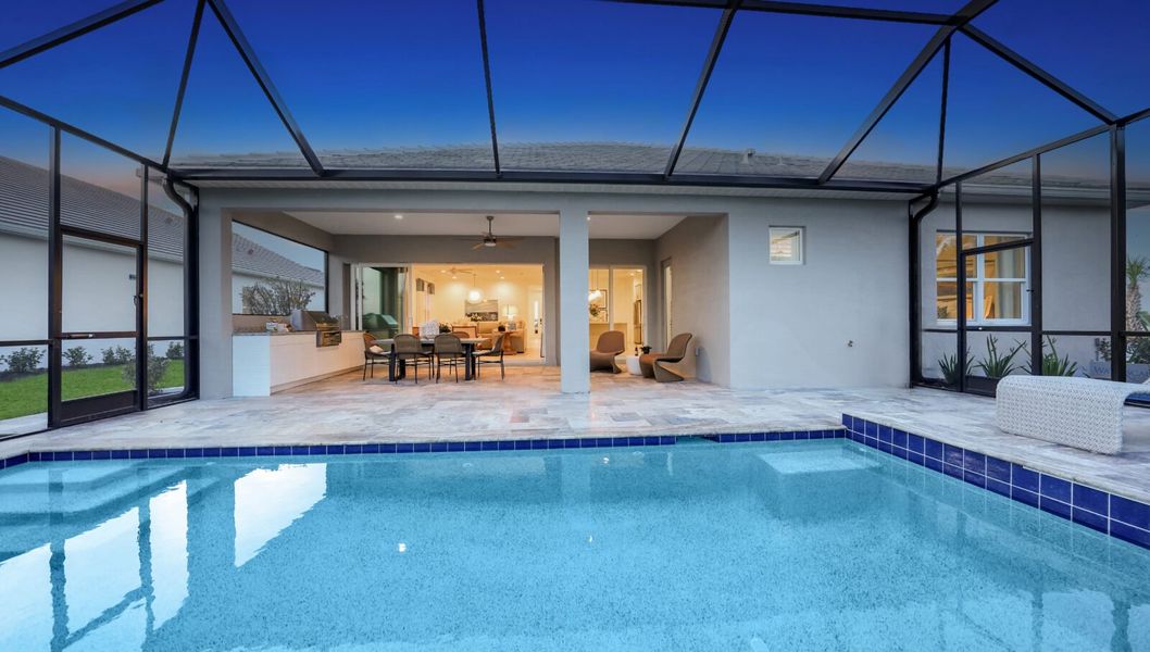 Exterior details and patio area of a home in Avelina, Venice (Image 3).