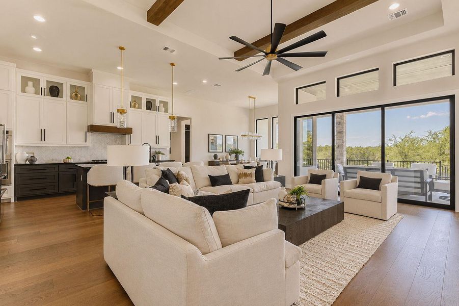 Furnished interior view inside a new home in , Dripping Springs (Image 11).
