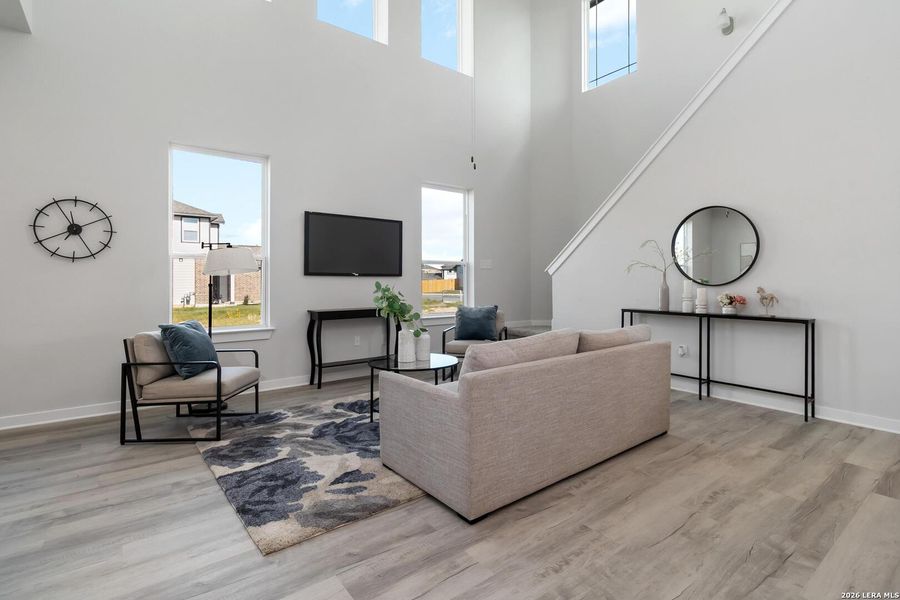 Furnished interior view inside a new home in Katzer Ranch, Converse (Image 3). Furnished interior view inside a new home in Katzer Ranch, Converse (Image 3).