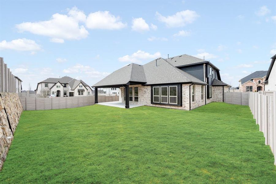 Exterior details and patio area of a home in Painted Tree, McKinney (Image 28). Exterior details and patio area of a home in Painted Tree, McKinney (Image 28).
