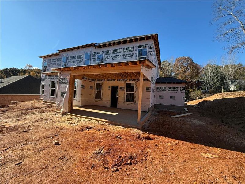 In-progress construction of a new home in , Gainesville, GA (Image 10).