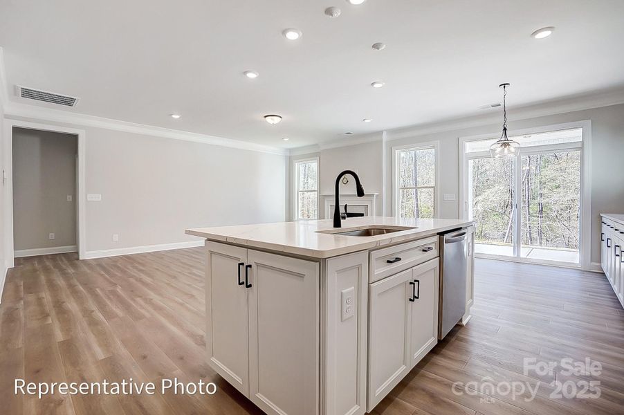 Furnished interior view inside a new home in Heritage - 55+ Community, Indian Trail (Image 5).
