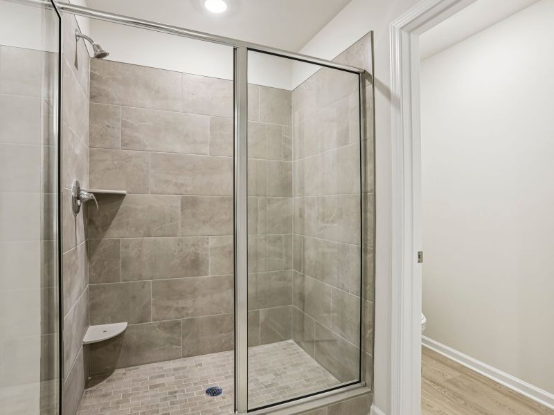 The Johnson Basement floorplan with the Lush White interior package.