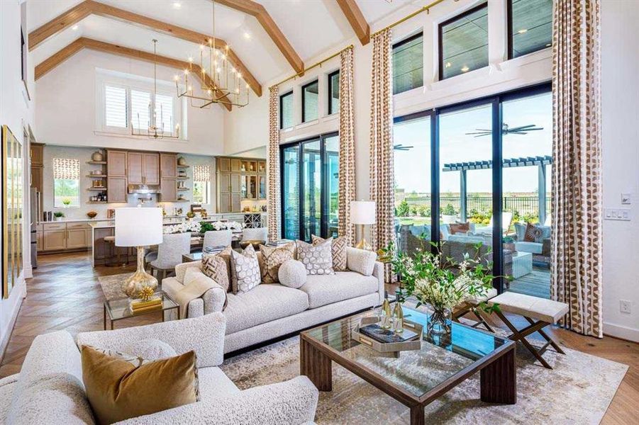 Furnished interior view inside a new home in Saddle Star Estates, Rockwall (Image 8).