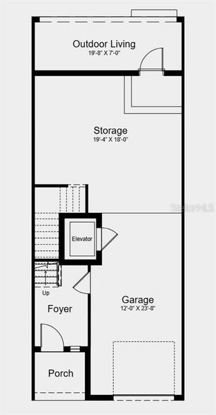 2D floor plan layout of this home in Seahaven, Punta Gorda, FL (Image 3).