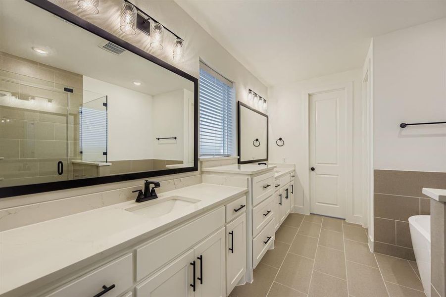 Furnished interior view inside a new home in Sweetgrass 50s, Haslet (Image 5).