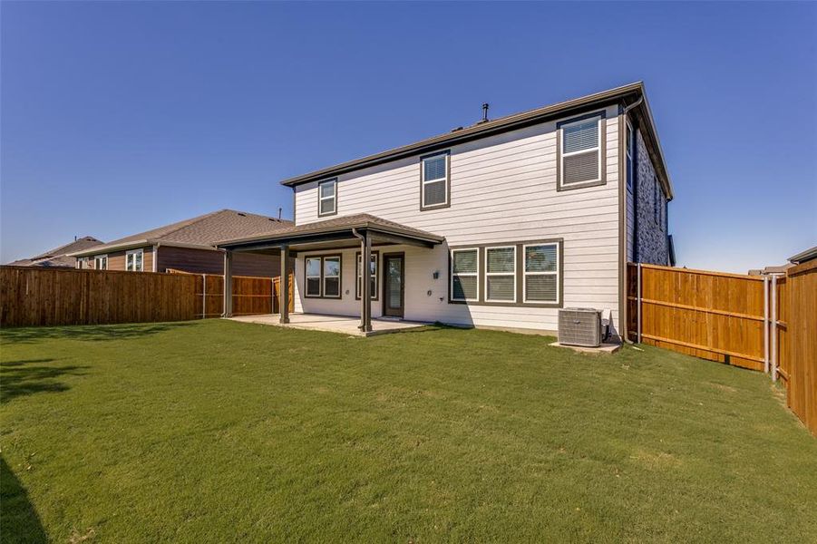 Exterior details and patio area of a home in Princeton Estates, Princeton (Image 18).