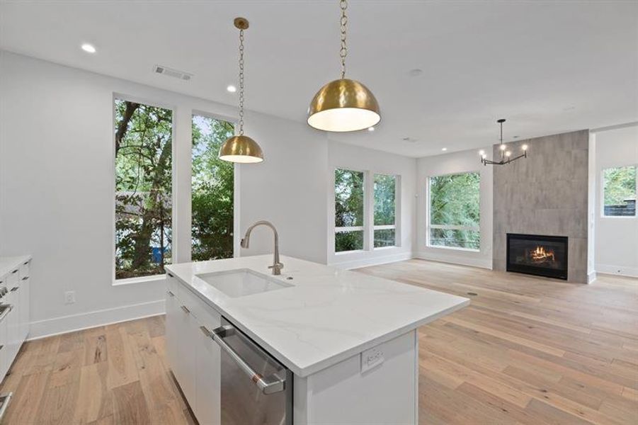 Furnished interior view inside a new home in , Atlanta (Image 9).