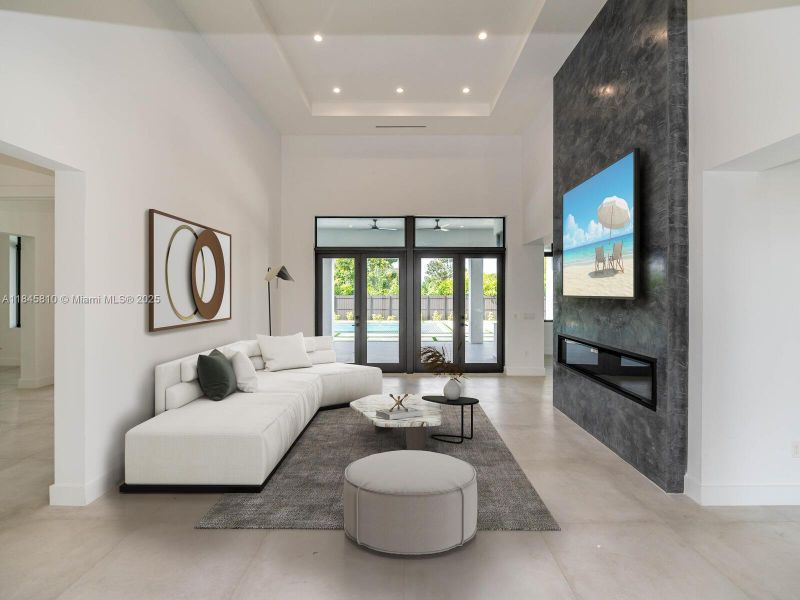 Furnished interior view inside a new home in , Miami (Image 11).