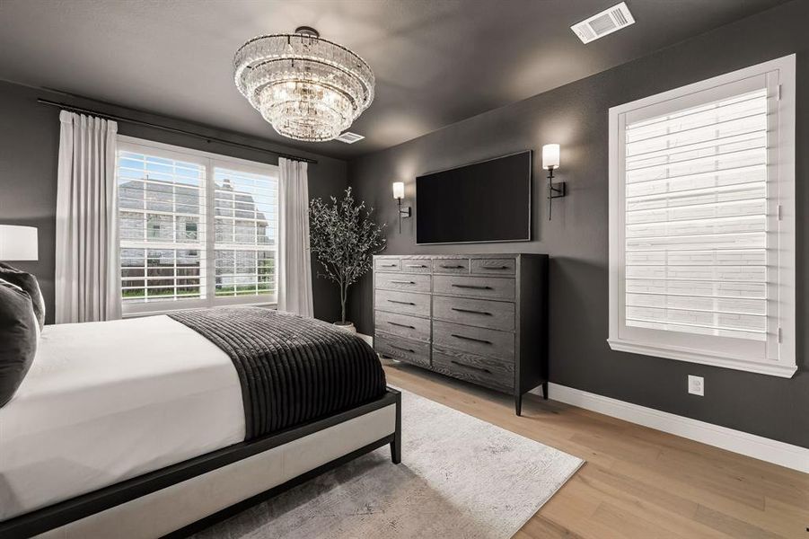 Furnished interior view inside a new home in , The Colony (Image 9).