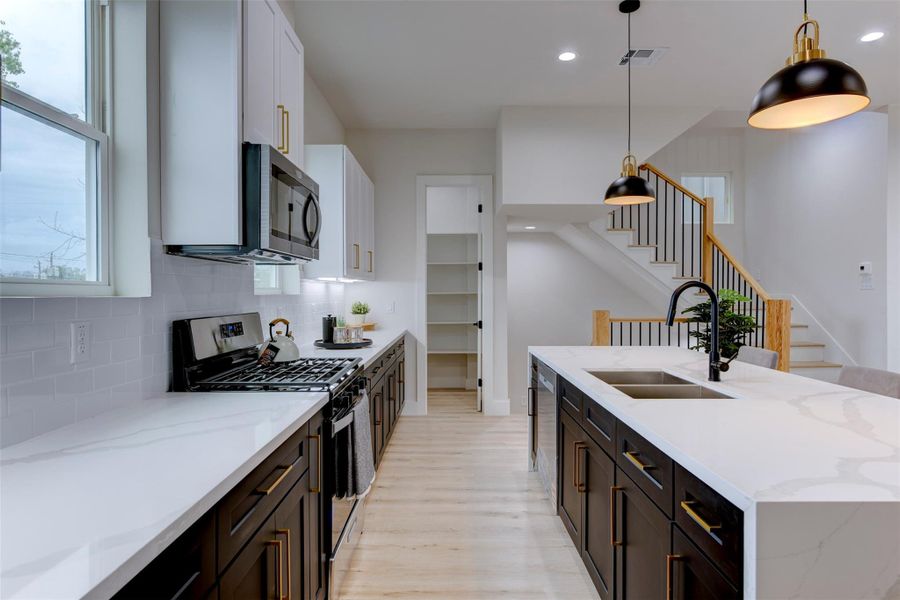 Furnished interior view inside a new home in , Houston (Image 35). Furnished interior view inside a new home in , Houston (Image 35).