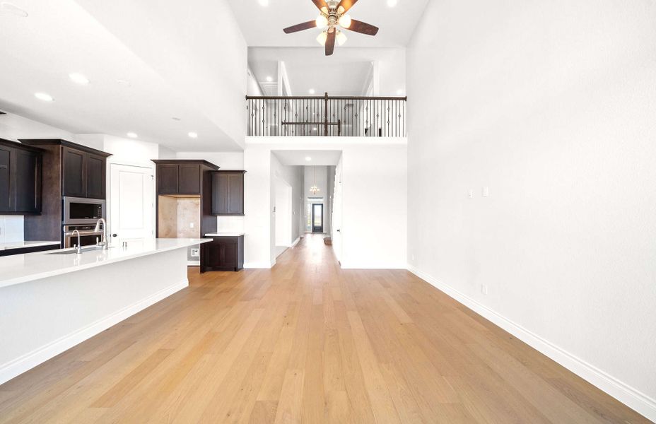 Representative unfurnished interior of a home built from the 3054 by Ravenna Homes in The Highlands 55′, Porter (Image 31). Representative unfurnished interior of a home built from the 3054 by Ravenna Homes in The Highlands 55′, Porter (Image 31).