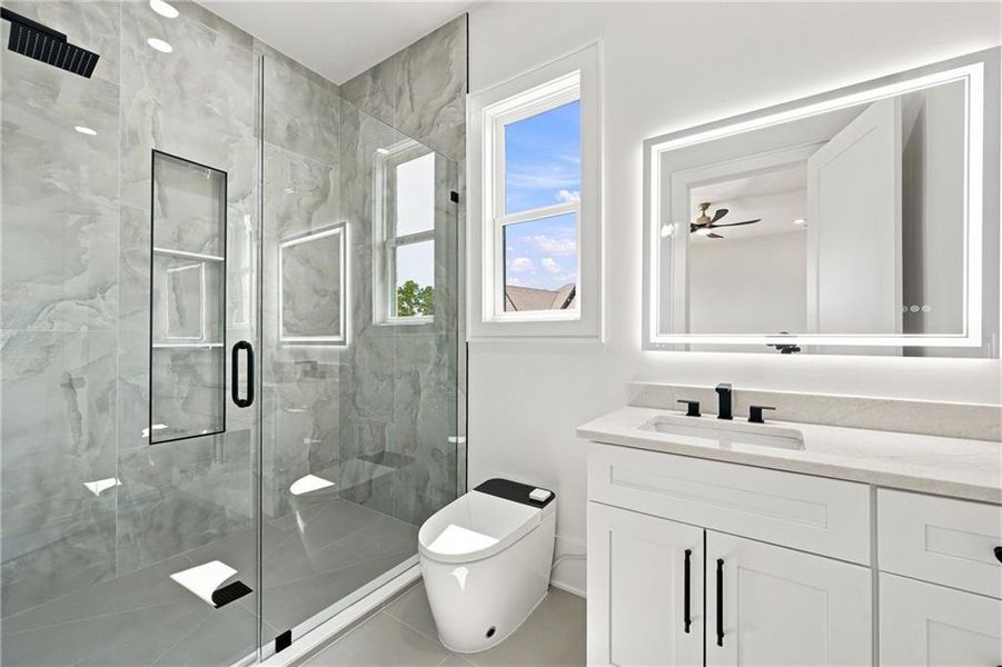 Furnished interior view inside a new home in , Buford (Image 16).