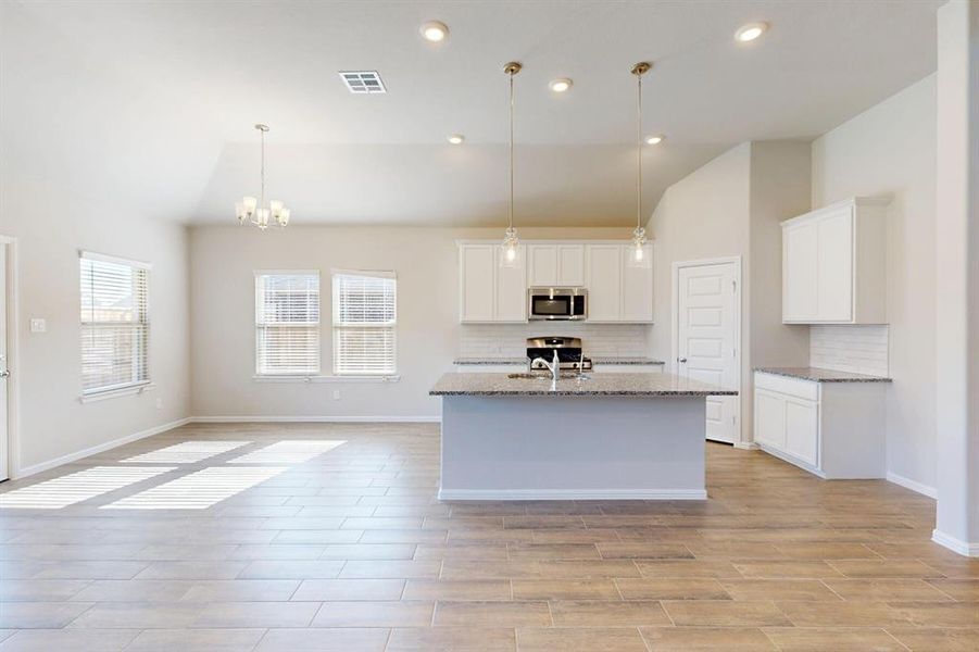 Furnished interior view inside a new home in Mobberly Farms, Pilot Point (Image 8).